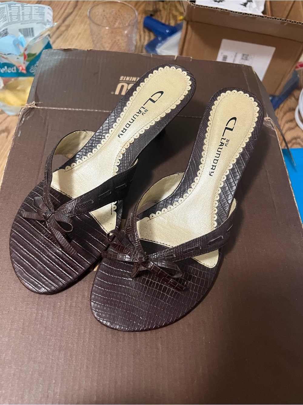 y2k Brown Women's kitten heel Sandals